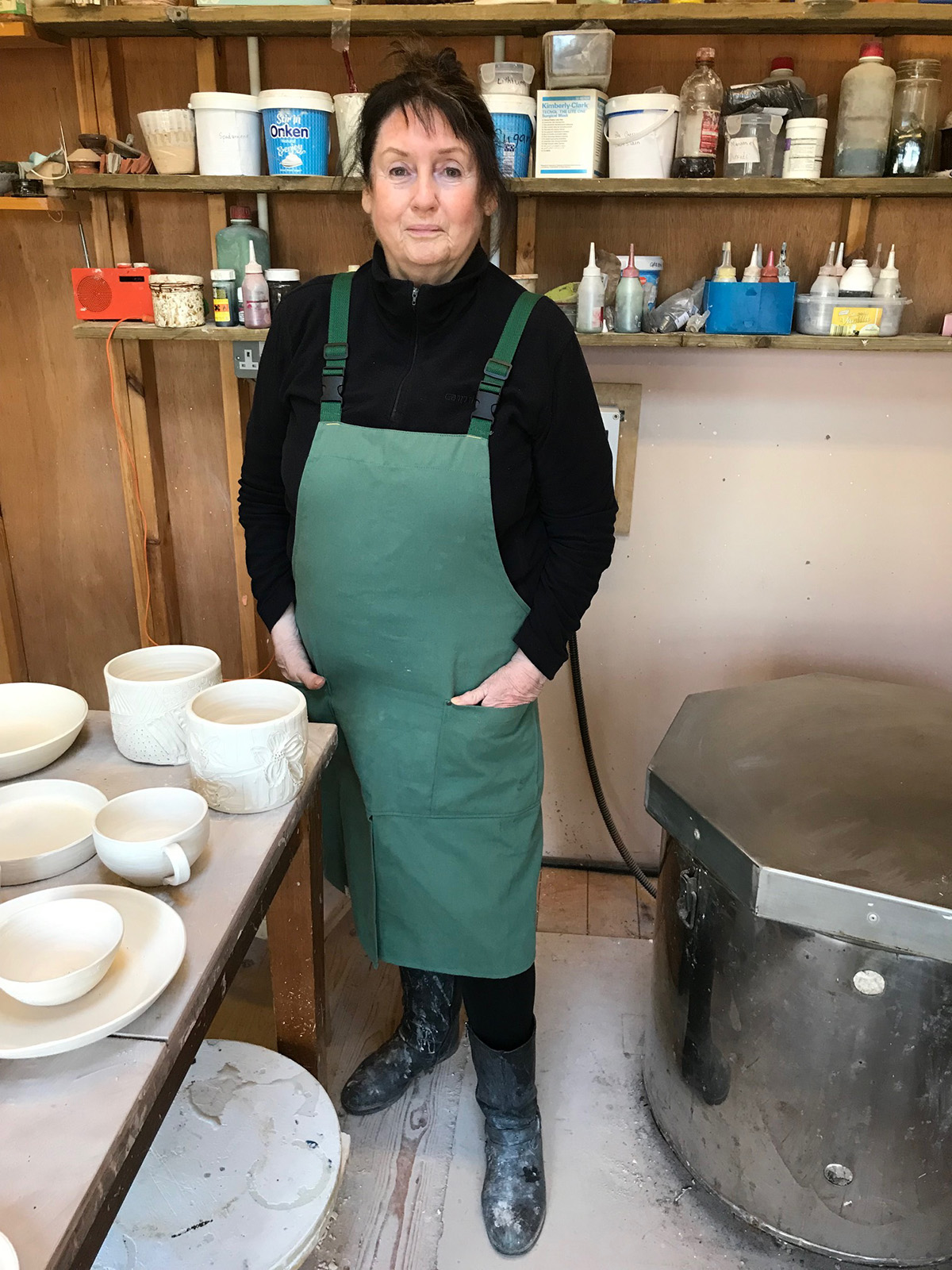 Susie Cousins in her workshop